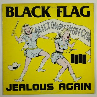 Black Flag " Jealous Again " Punk Rock Lp Sst Early Press