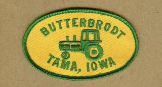 Vintage Butterbrodt John Deere Jd Tractor,  Equipment,  Tama,  Iowa Ia Patch