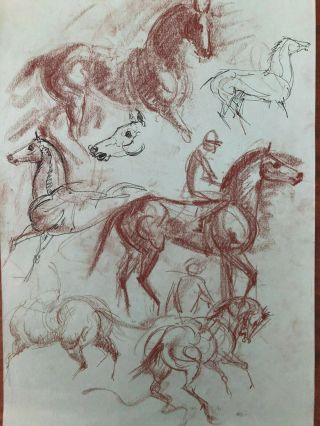 Maureen Love Art Drawings Horses Hagen Renaker Artist Racehorses