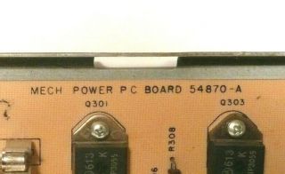 ROCK - OLA 494 series JUKEBOX: POWER BOARD 54870 - A.  - - TAKEN FROM A JUKE 3