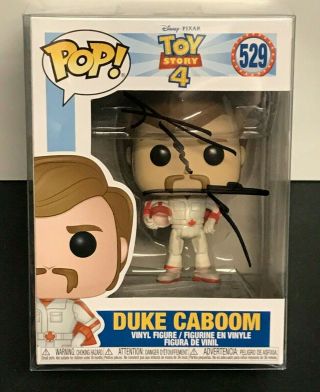 Toy Story 4 Duke Caboom Funko Pop Signed By Keanu Reeves