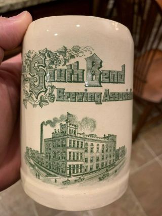 1909 South Bend Brewing Association Stein,  Mug,  Mettlach Villeroy & Boch Germany