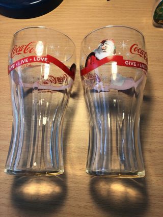 Set Of 2 Coca Cola Glasses