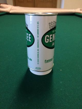 Genesee Ale 12 Horse Keglined Beer Can Professionally Rolled 2