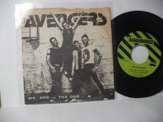 " Avengers " We Are The Ones - - 1st.  Press Punk Dangerhouse 1st.  Sleeve - - Year 1977
