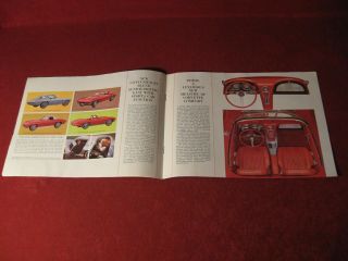 1963 Chevy Corvette Sales Dealership Showroom Brochure Booklet GM 3