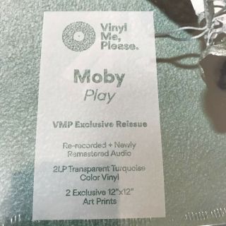 MOBY PLAY 2 Lp Turquoise Color Lp Record Vinyl & Art Prints VMP exclusive 2