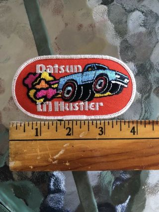 Vintage Datsun Li ' l Hustler Pick Up Truck Embroidered Patch 2