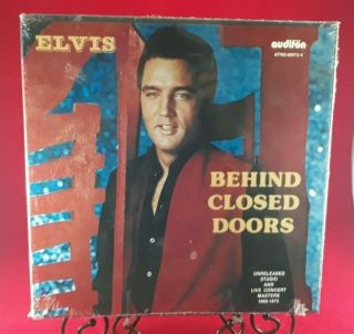 Elvis Behind Closed Doors 4 Lp Boxed Set Audifon Afns - 66072 - 4 Nm To M