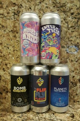 Monkish & Electric - Mixed 5 Pack (5 " Empty " Cans) Other Half Trillium 450