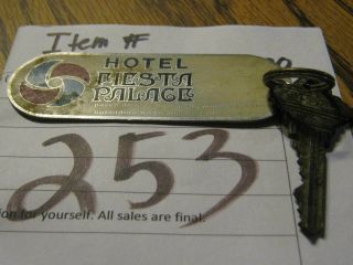 Vintage Casino Hotel Motel Room Key (hotel Fiesta Palace) Mexico Room 904