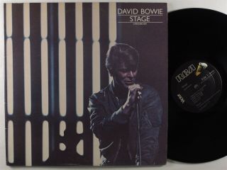 David Bowie Stage Rca 2xlp Vg,  W/ Fan Club Booklet