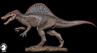 Dragon Spinosaurus Statue Figure Dinosaur Model Base Collector Decor Toy Gift 33 4