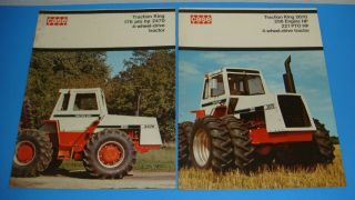 2 Case Tractor Brochures Traction King 2470 & 2670