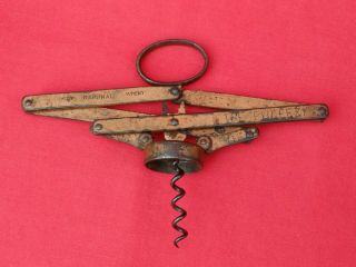 Antique Victorian Heeley Patent Corkscrew,  The Pullezi
