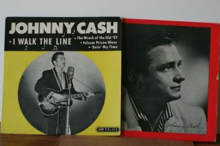 Johnny Cash Sun Ep 112 " Country Boy ",  Sun Ep 113 " I Walk The Line " (vg, ) Listen