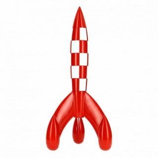 Tintin Collectible Resin Rocket Explorers On The Moon 11.  81 Inches (30 Cm)