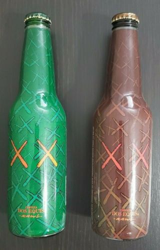 Xx Kaws Dos Equis Bottles Xx - Limited Release In Mexico - Pair