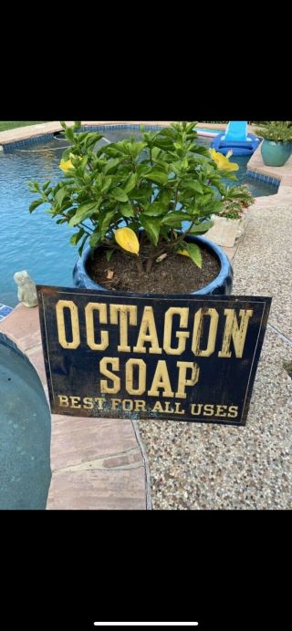 Octagon Soap Sign