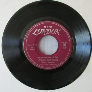 PRESENTIAMO JERRY LEE LEWIS ITALY 1958 EP on LONDON ROCK ' N ' ROLL GEM very rare 6