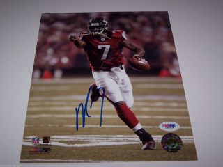 Michael Vick Signed Atlanta Falcons Nfl 8x10 Photo 2 Psa Certified Autograph