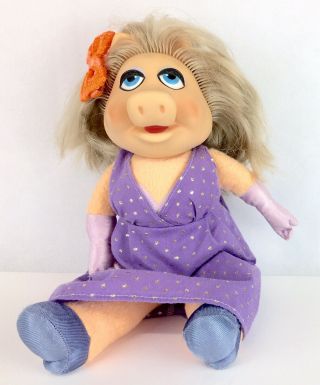 Miss Piggy Muppet Plush Doll: Vintage 1980 Henson Collectible Traditional
