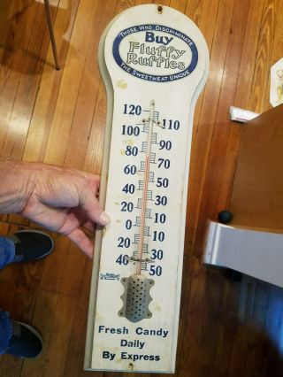 Old Buy Fluffy Ruffles Candy Wooden Thermometer Sign,  The Sweetmeat Unique