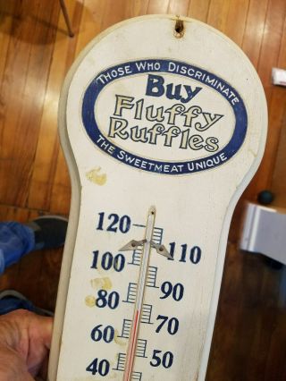 old Buy FLUFFY RUFFLES Candy Wooden Thermometer Sign,  The Sweetmeat Unique 2