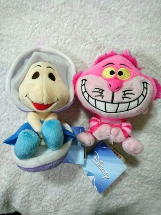 Disney Official Alice In Wonderland Young Oyster & Cheshire Cat Plush Set
