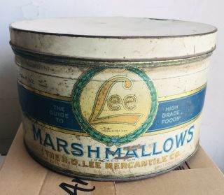 H.  D.  Lee Mercantile Marshmallow Tin