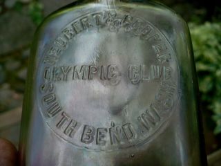 Rare Washington Flask Neubert & Cooper Olympic Club South Bend,  Wash 1/2 Pint