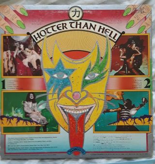 Kiss hotter than hell lp First Press Casablanca Vinyl record album 2