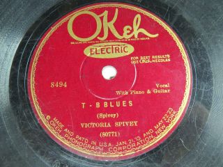Victoria Spivey - Okeh 8494 - T - B Blues