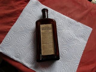 andrews ' saraparilla bristol,  va.  wine of life root medicine bottle 3