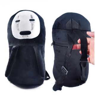 Cartoon Spirited Away Cos @pack No Face Man Plush Shoulder Bag Schoolbag Gift