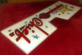 JENNINGS CHIEF Slot Machine Sign Replacemnt Part - large 4