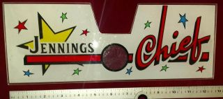 JENNINGS CHIEF Slot Machine Sign Replacemnt Part - large 5