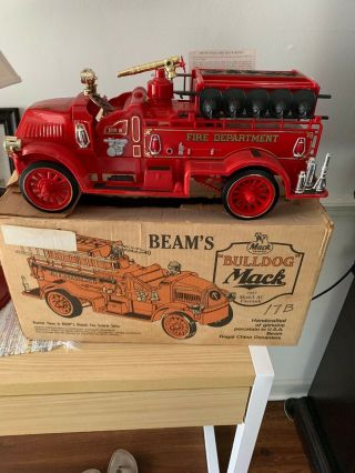 1917 Ford Model Ac Fire Engine Jim Beam Regal China Decanter Bottle 1917 Boxed