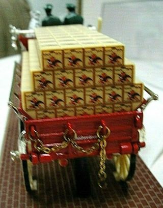 ERTL Budweiser Clydesdale Eight Horse Hitch Beer Wagon 18 