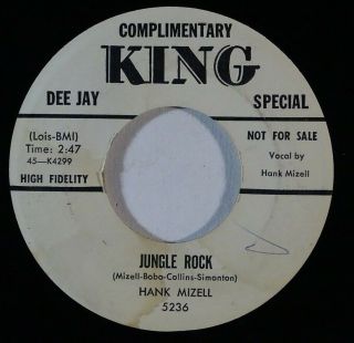 Rockabilly 45 Hank Mizell Jungle Rock/when I 