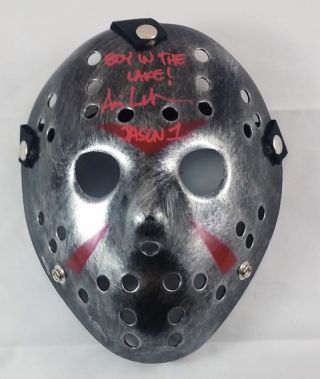 Ari Lehman Signed Jason Voorhees Mask Friday The 13th Jsa Proof P26136