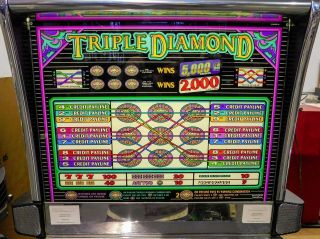 IGT S - 2000 REEL SLOT MACHINE: TRIPLE DIAMOND w/ 9 PAYLINES 4