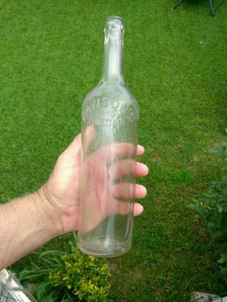 Old Glass Bottle Dawson Vinegar Memphis Tennessee