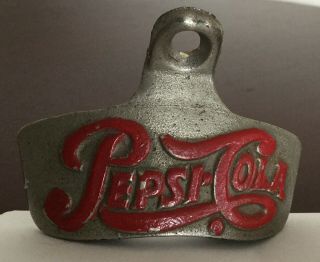 Vintage Pepsi Cola Wall Mount Bottle Opener Starr X Brown Co.  Va Made In Usa