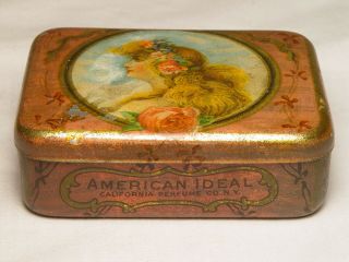 Antique California Perfume Company American Ideal Soap Tin Art Nouveau Old 2