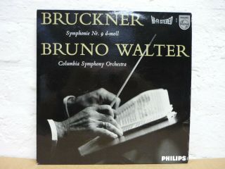 Sabl 17 Bruckner Symphony No 9 Bruno Walter Columbia So Philips Stereo Lp Nm