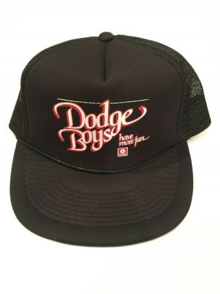 Vintage " Dodge Boys Have More Fun " Trucker Hat