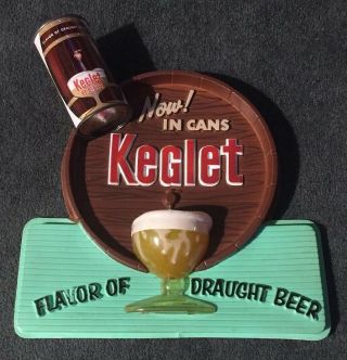 Keglet Flat Top Can Beer Sign Esslinger Brewing Co Philadelphia Pa
