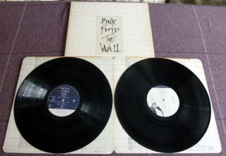 Pink Floyd,  The Wall,  1979 Uk Harvest Label Lp With Factory Sample Sticker.