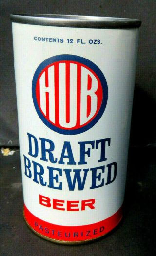 Hub Draft Brewed Beer Flat Top Can Horlacher Brewing Allentown Pa B/o Niceseam